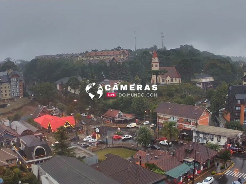 Câmera ao vivo Rua São Pedro, Gramado.