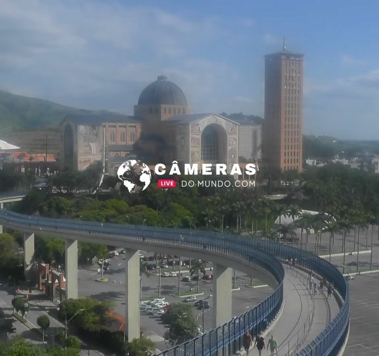 Câmera ao vivo Santuário Nacional de Aparecida do Norte e Passarela da Fé.