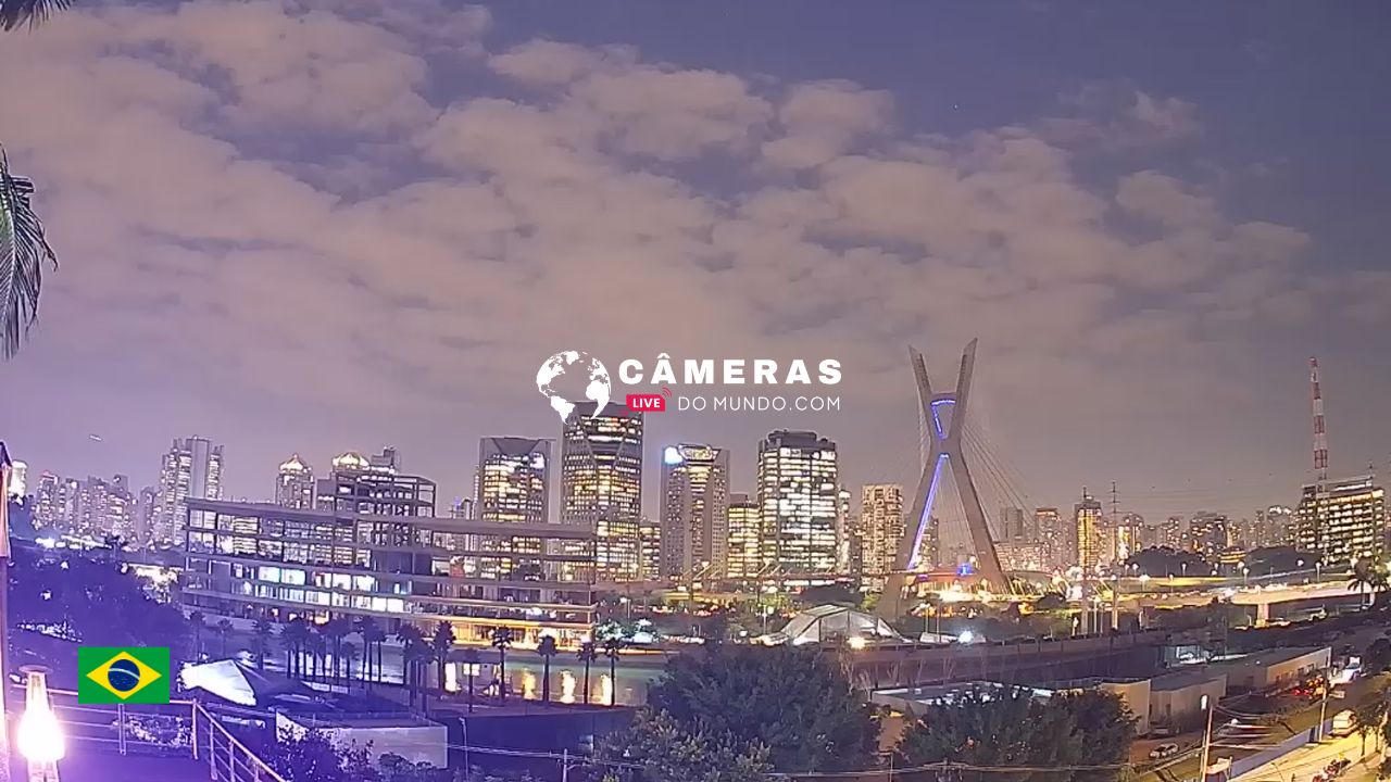 Câmera ao vivo Ponte Estaiada, São Paulo.