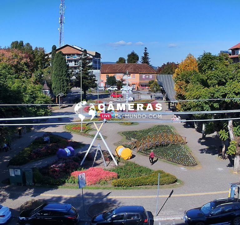 Câmera ao vivo Praça das Flores, Nova Petrópolis.