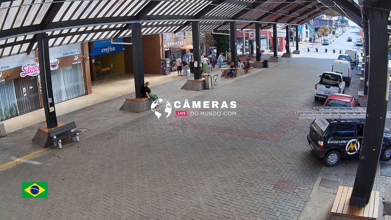 Câmera ao vivo Rua Coberta, Nova Petrópolis.