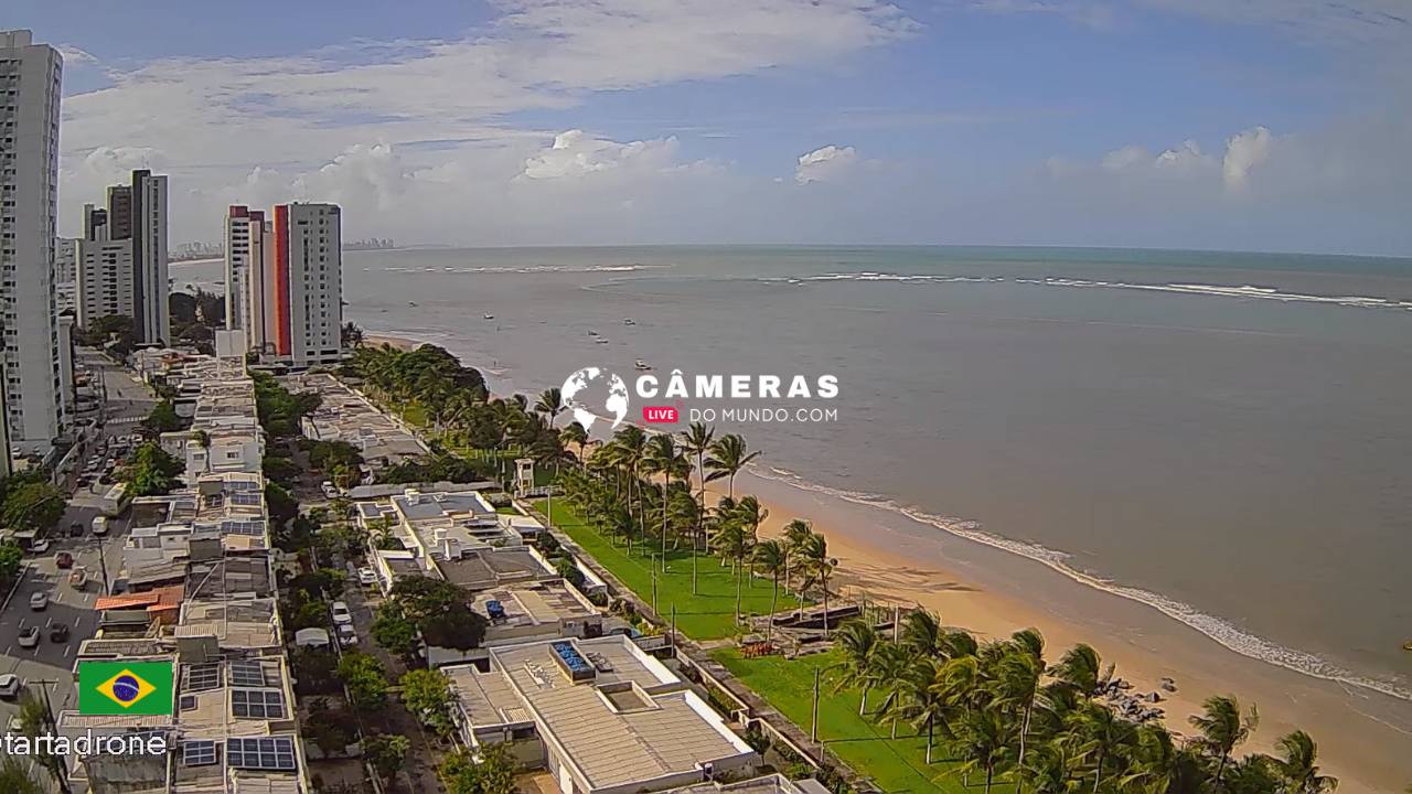 Câmeras ao vivo Praia de Candeias, Jaboatão.
