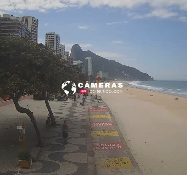 Câmera Ao Vivo Praia de São Conrado no Rio de Janeiro.