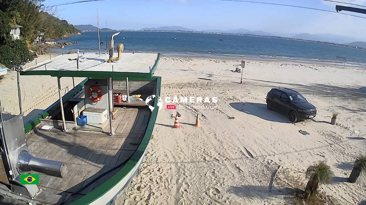 Câmera ao vivo Ponta do Papagaio, Palhoça.