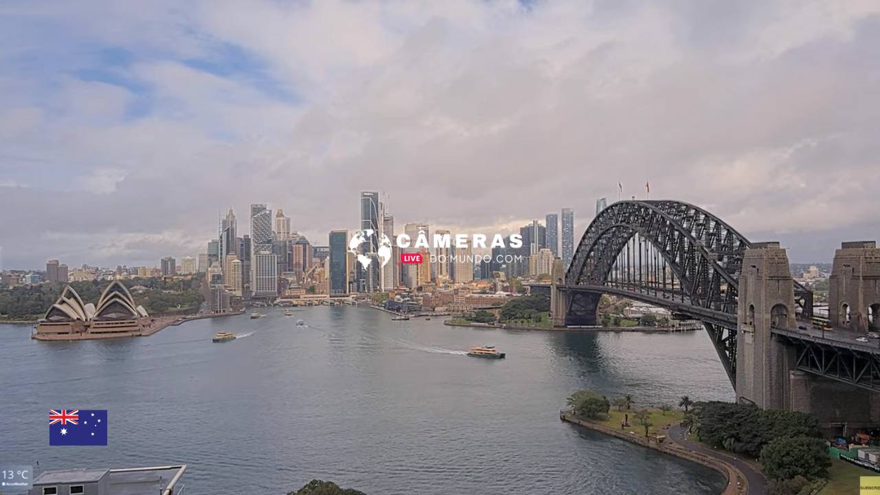 Câmera ao vivo Porto Sydney, Australia.