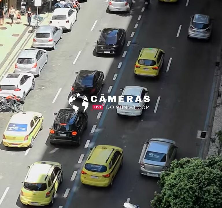 Câmera ao vivo Avenida Barata Ribeiro, Copacabana.