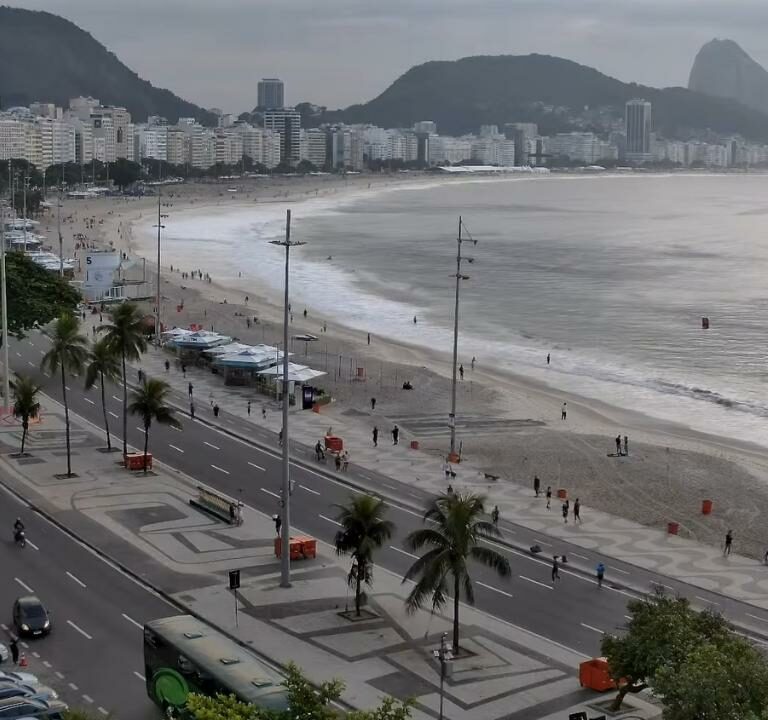 Praia de Copacabana ao vivo.