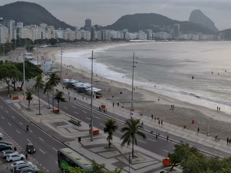 Praia de Copacabana ao vivo.